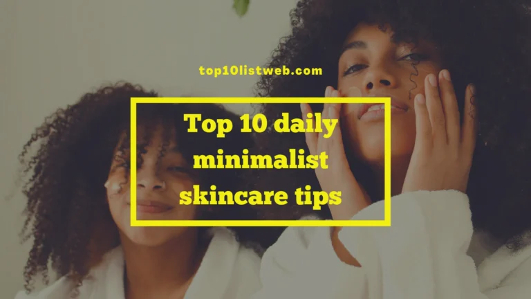 minimalist skincare