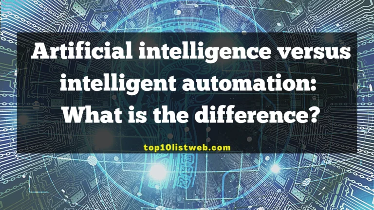Artificial intelligence versus intelligent automation What is the difference
